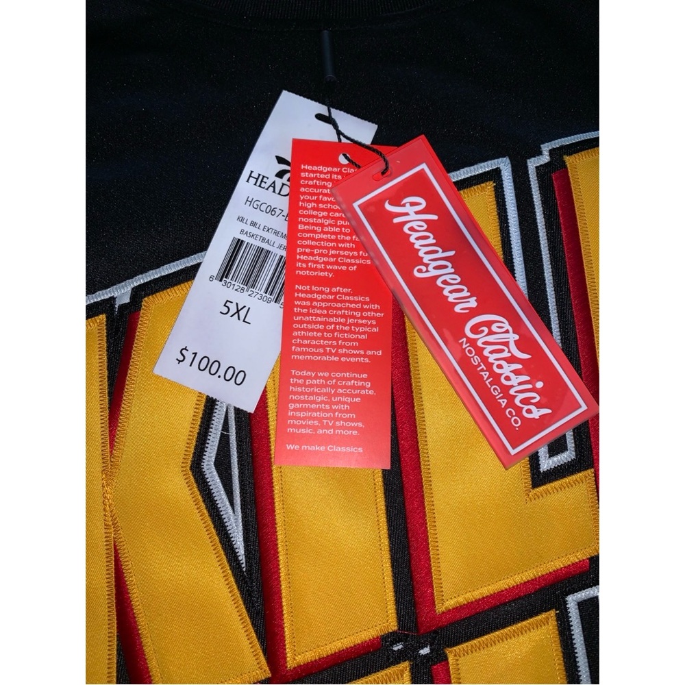 NWT Kill Bill Extreme Volume 1 Headgear Classics Embroidered Basketball … - Picture 7 of 8